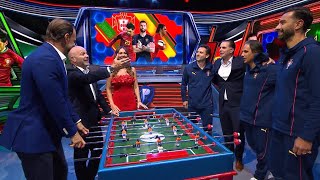 Nuno Gomes, Rui Patrício y Hélder Postiga en Los Protagonistas... ¡Se armó la reta de futbolito!