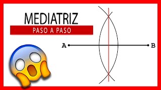Como Hacer La Mediatriz De Un Segmento Mediatriz Paso A Paso Dibujo Técnico Fácil Y Rápido