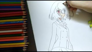 رسم ميساكي من انمي another || تعلم رسم انمي another بالخطوات