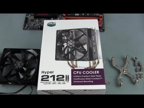 How To Install A Cooler Master Hyper 212 Evo Cpu Cooler Youtube