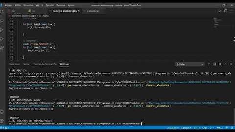 ejercicio c++ matrices, numeros aleatorios.