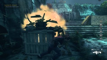 Quantum Break - Research Facility: Time Rush Melee Combat, Wall Painting, Beth Comms, Monarch Action