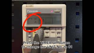 How to check Daikin VRV indoor unit thermistor value using wired controller BRC1C62