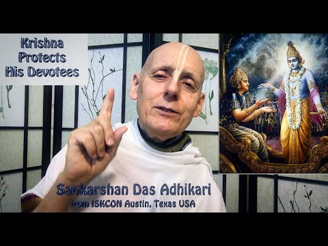 Krishna Protects His