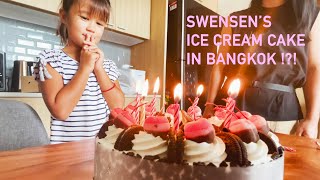 A special Swensens mango ice cream cake