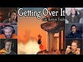 Gamers Reactions to Falling Down at "Orange Hell"  | Getting Over It