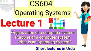 CS604 Operating System Lecture 1 | Introduction to Course | What is operating system? | Short lec.
