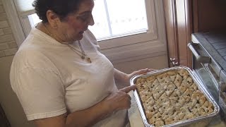 Angelo's Mom Makes Baklava (Greek Dessert Pastry)