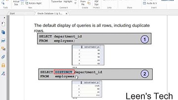 SQL 11g Tutorial in Bangla # 05 the DISTINCT keyword in the SELECT statement