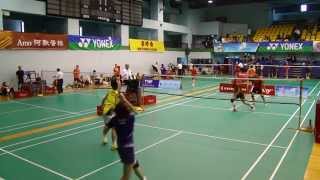 2014清晨盃45MD決賽豐收(林素菊+鍾銘智)VS香港李寧(周昕+鄧志文) (下)