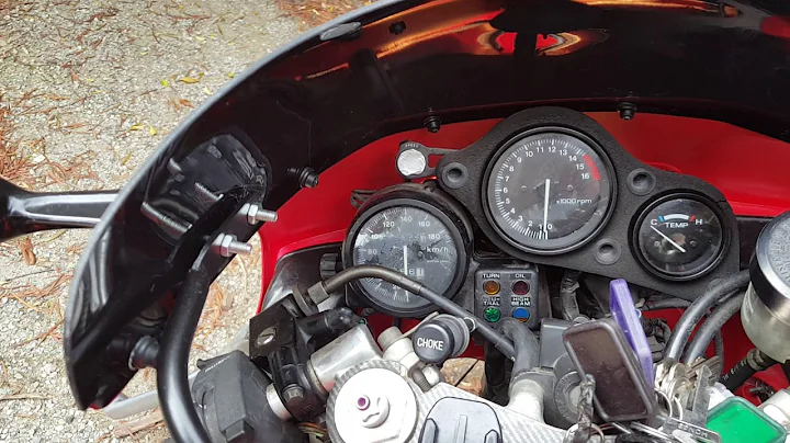 Honda CBR400RR NC23 cold start up