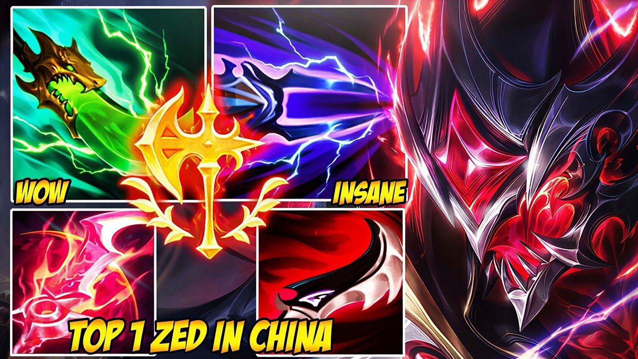 早い者勝ち　undefeated set up Wild Rift China Top 1 Zed - Every Ult Was A Guaranteed Kill - YouTube