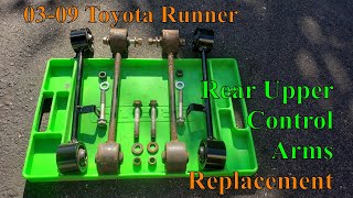 How to Replace Rear Upper Control Arms 0309 Toyota 4Runner