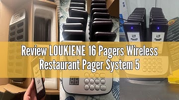 Review LOUKIENE 16 Pagers Wireless Restaurant Pager System 500ft Range Calling Waiting Customers Wir