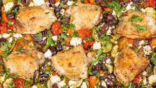 Sheet Pan Chicken with Greek Vegetables