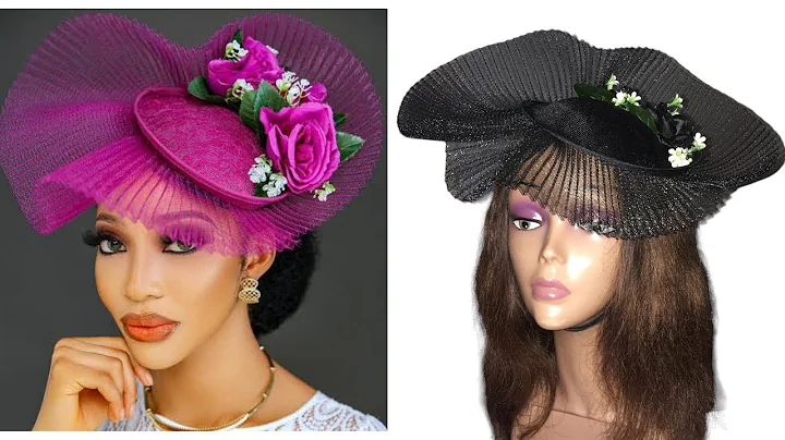 HOW TO MAKE THIS TRENDING PLEATED CRINOLINE FASCINATOR | DIY PLEATED CRINOLINE FASCINATOR