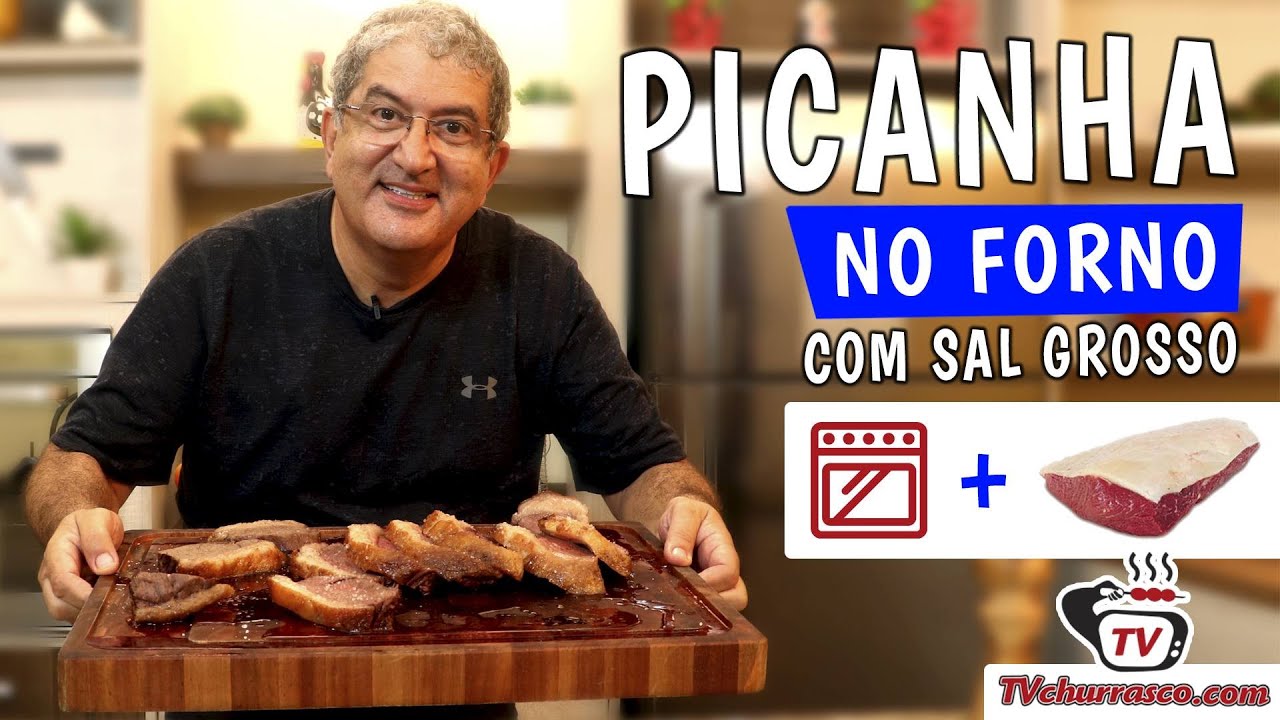 Bife assado no espeto na brasa carne de picanha brasileira