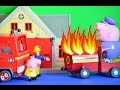 New Fireman sam Episode Grandpa Pig Little Train Fire Peppa pig PontyPandy Story