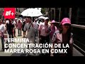 Termina concentración de la Marea Rosa en el Zocala de la CDMX - N 