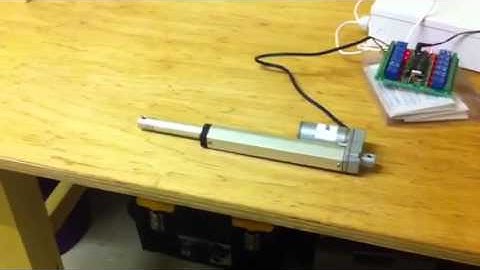 Linear actuator relay control