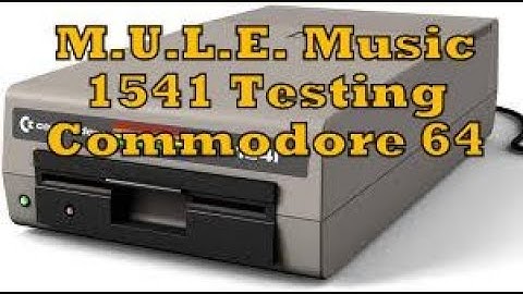 Commodore 64 1541 Disk Drive Testing Sid Chip MULE M.U.L.E. C64 C-64 - Dave Bradley - Episode 652