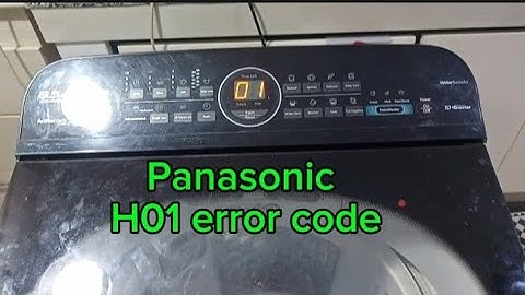 Panasonic automatic washing machine H01 error code.#washingmachinerepair 