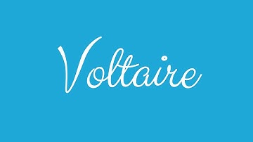 Learn how to Sign the Name Voltaire Stylishly in Cursive Writing