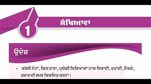 lesson 1 ,page 1-2, class 3 , Math, ( Ganit di dunia ,PSEB)