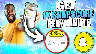 How to Increase Snapscore FAST By 1000 PER MINUTE on Snapchat (2024)