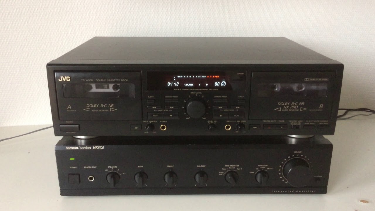 Platine Double Cassette JVC TD W308 / Tape deck 