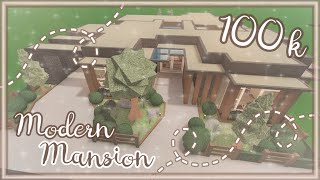 Bloxburg Build Modern Mansion No Gamepass 100k Youtube - roblox welcome to bloxburg botanical house 100k