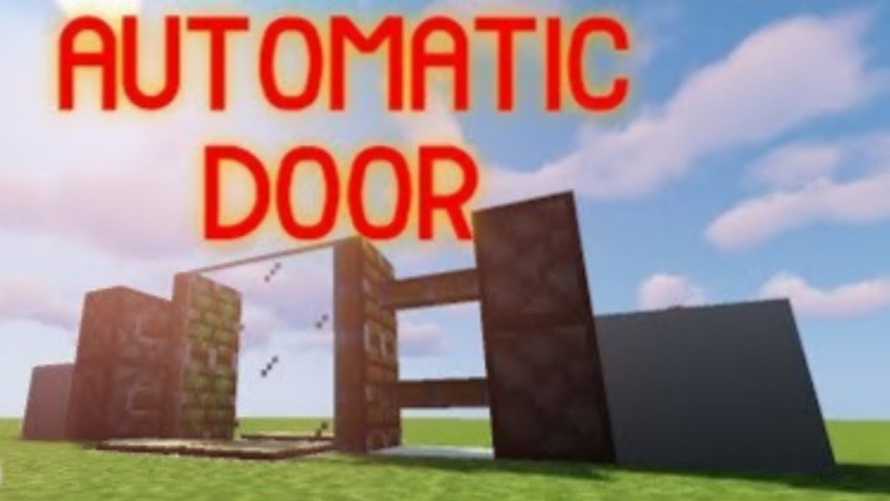 How To Make AUTOMATIC DOOR In Minecraft YouTube