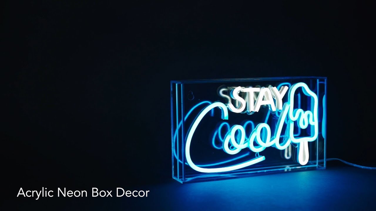 Stay Cool Neon Acrylic LED | American Art Decor - YouTube