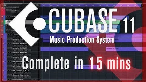 Cubase 11 - Tutorial for Beginners in 15 MINUTES!  [ All-in-one Video ]