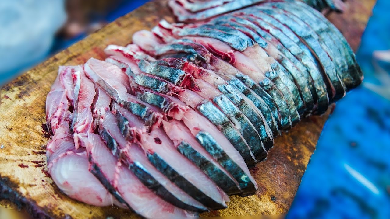 King Fish Cutting You Never Seen Before Like This | Amazing Fish Cutting | STREET FOOD