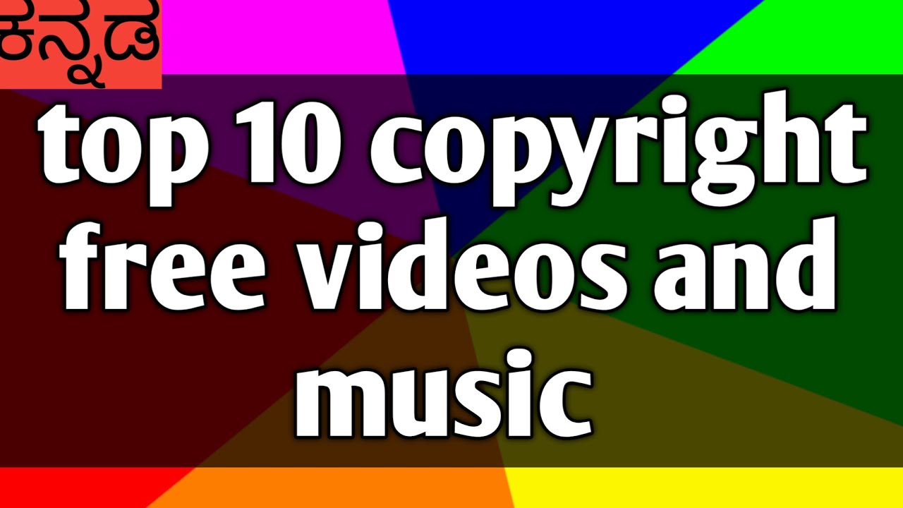 copyright free video and msic app in kannada/copyright Free musics