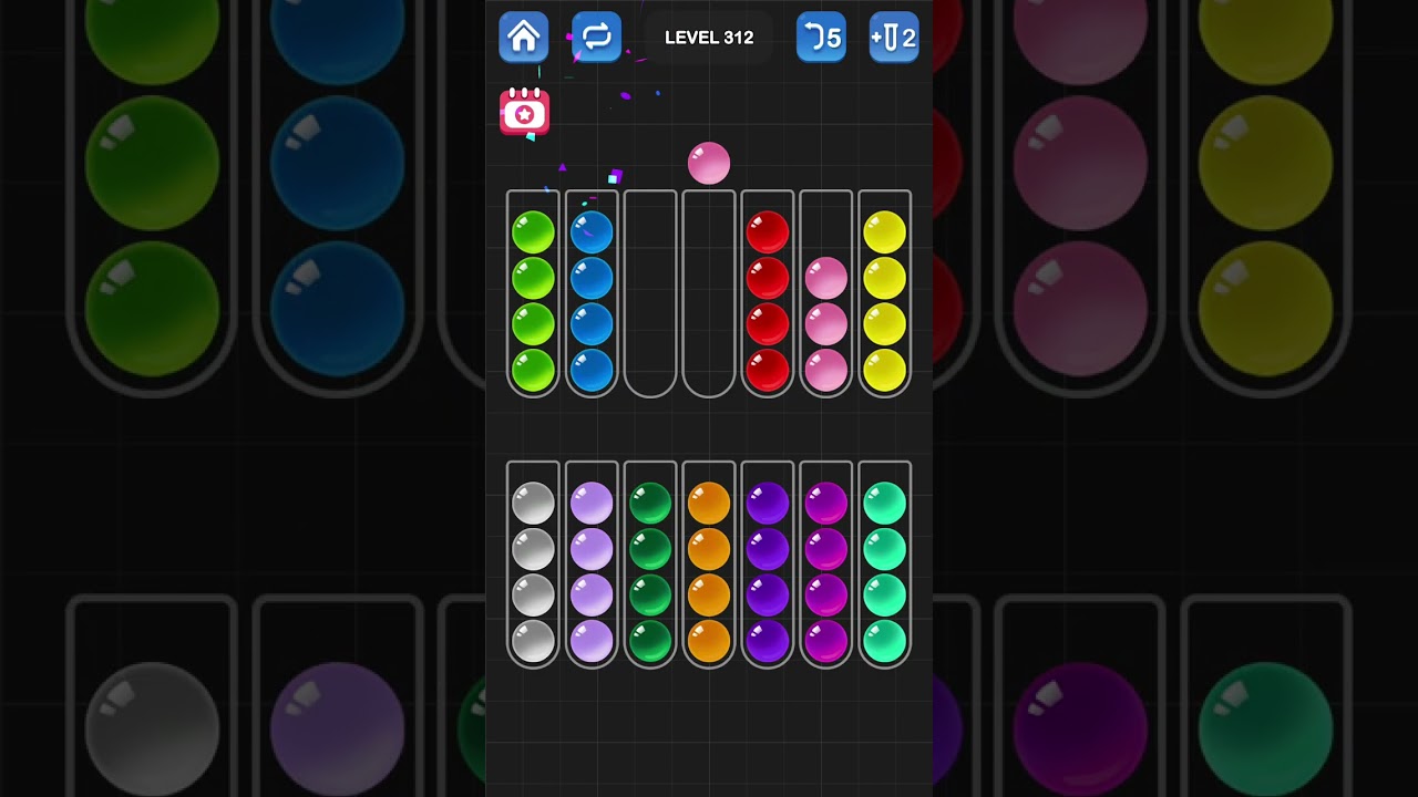 Ball Sort Puzzle by Guru Game: Levels 311, 312, 313, 314, 315