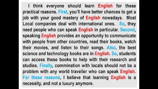 A paragraph about English Language  كتابة فقرة حول اللغة الانجليزية