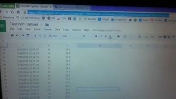 Upload Temperature and Humidity into Google Drive via WIFI