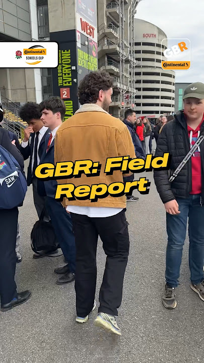 In the Field at the Continental Tyres Schools Cup Final 🎤 #rugby