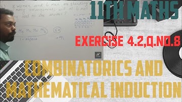 11th maths/Exercise 4.2,Q.no.8/Combinatorics & mathematical induction/#sathees maths