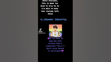 Info Needed For Custom Info Sheets(Watch My Previous Video If You