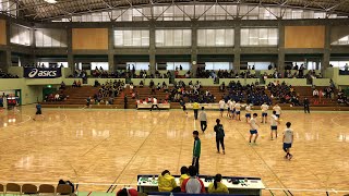 ハンドボール高校選抜・4回戦   高岡向陵 vs 熊本国府  後半   ユニフォーム白・国府、赤・高岡  2019.3.27 埼玉県三郷市総合体育館