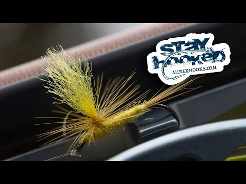 AHREX - Parachute Yellow May Dun - tied by Lars Christian Bentsen