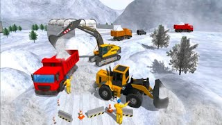 Snow Excavator Dump Truck Games - Android Gameplay | Denyex Gamer | screenshot 2