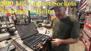 Vevor 65 Piece Impact Socket set Review. Sockets VS Grade 8 Bolts. Cheap Tool Testing