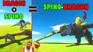 UPGRADING NOOB DRAGON & SPINO into SPINO-DRAGON in NOOB vs PRO vs HACKER Animal Revolt Battle Sim