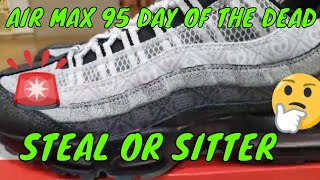 air max 95 day of the dead on feet