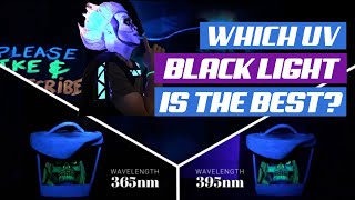 Difference between 365nm and 395nm UV Black Light Flashlights Explained