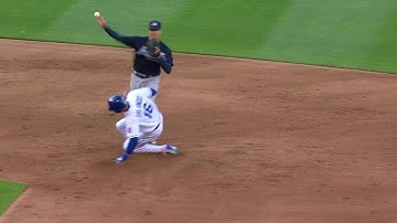 ATL@KC: Beckham starts a double play to end the 3rd